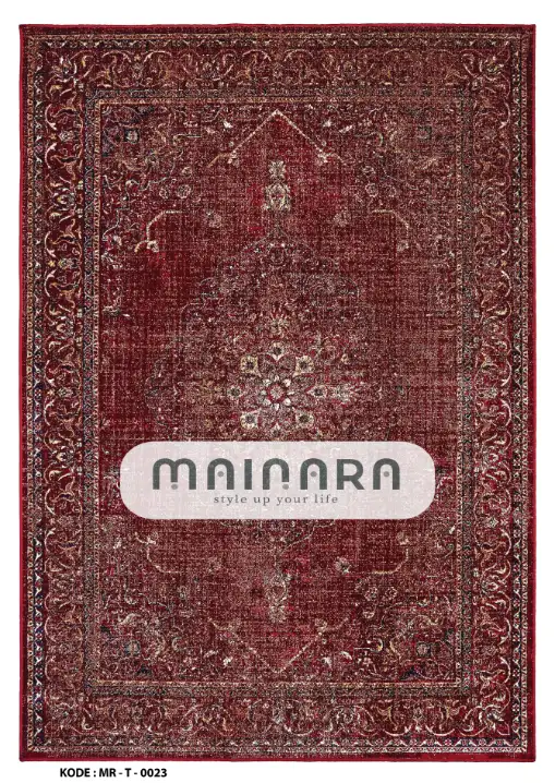 Karpet Tradisonal (MR-T-0023) - Red,Maroon