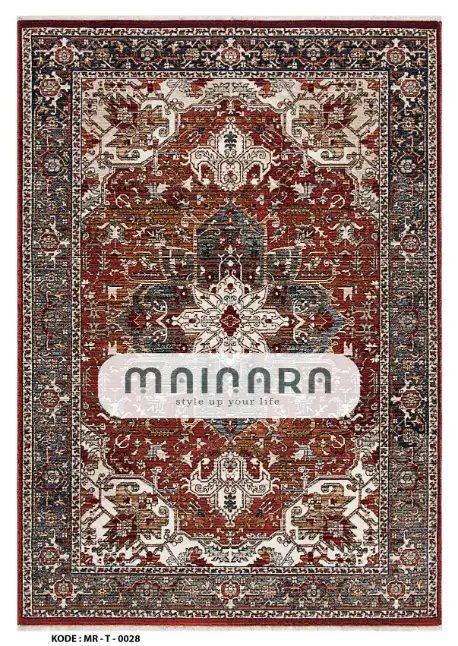 Karpet Tradisional (MR-T-0028) - Maroon,Brown