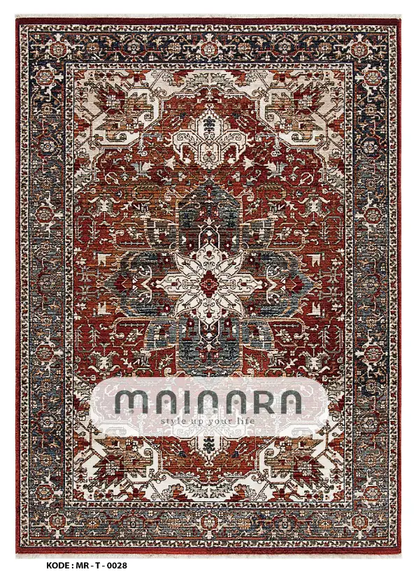 Karpet Tradisional (MR-T-0028) - Maroon,Brown