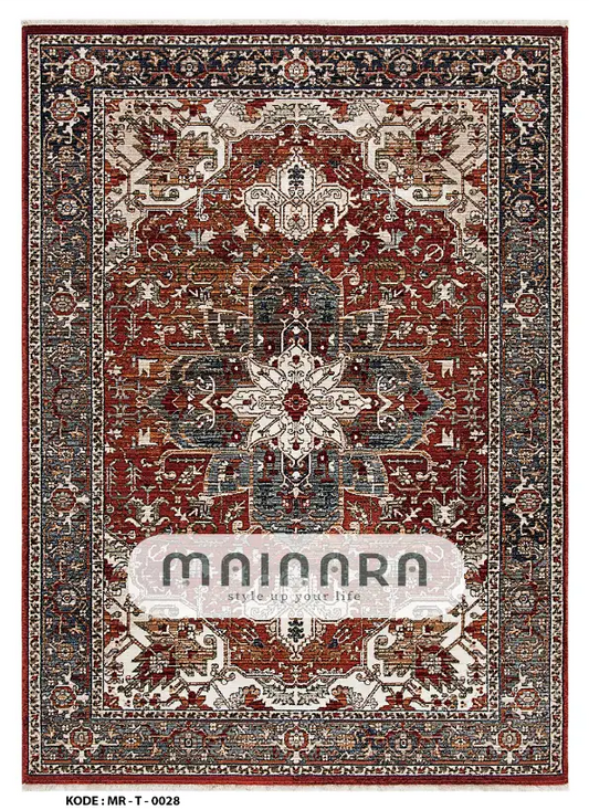 Karpet Tradisional (MR-T-0028) - Maroon,Brown