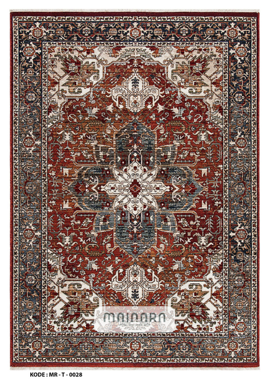 Karpet Tradisional (MR-T-0028) - Maroon,Brown