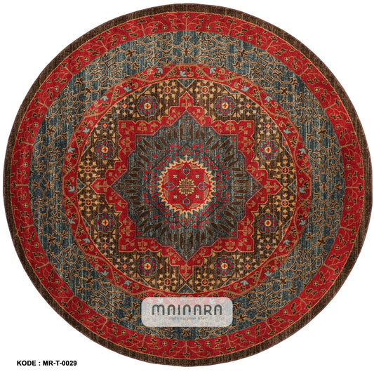 Karpet Tradisional (MR-T-0029) - Maroon,Red,Green