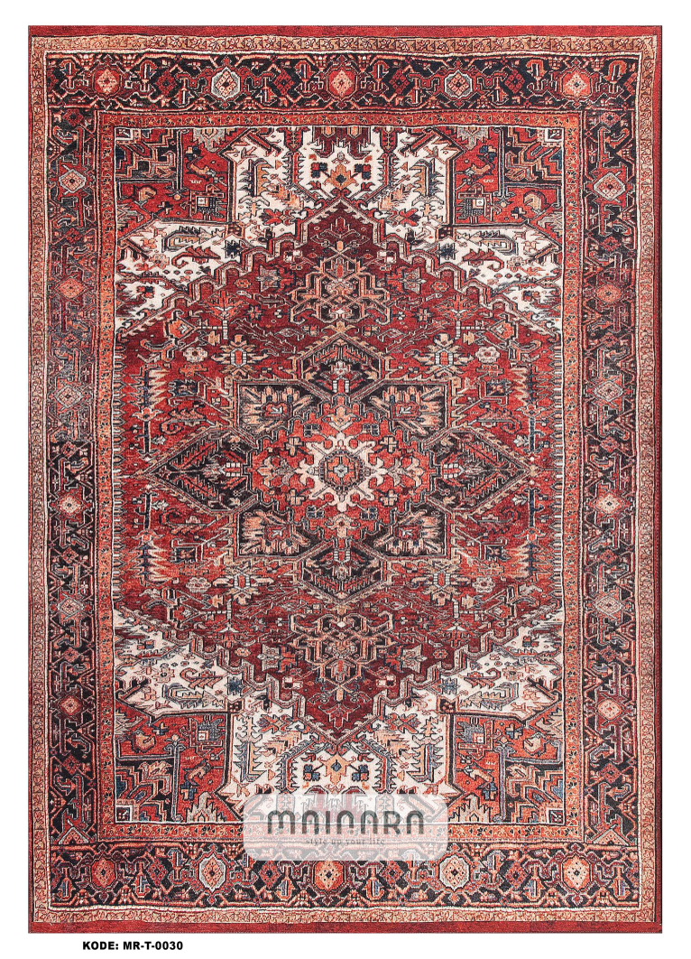 Karpet Tradisional (MR-T-0030) - Red,Maroon