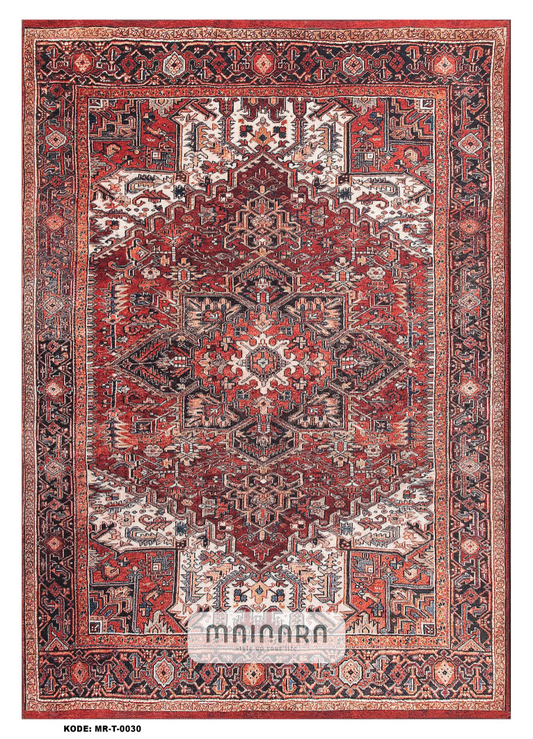 Karpet Tradisional (MR-T-0030) - Red,Maroon