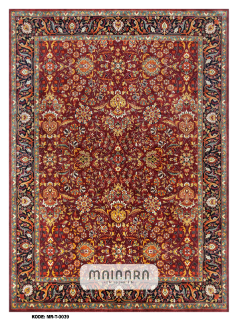 Karpet Tradisional (MR-T-0039) - Red,Brown