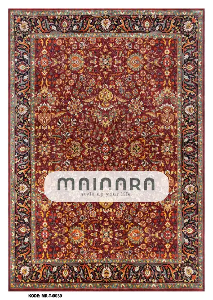 Karpet Tradisional (MR-T-0039) - Red,Brown