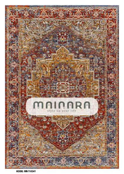 Karpet Tradisional (MR-T-0041) - Red,Maroon,Blue