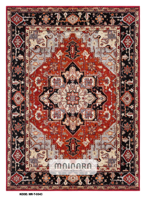 Karpet Tradisional (MR-T-0043) - Red,Black