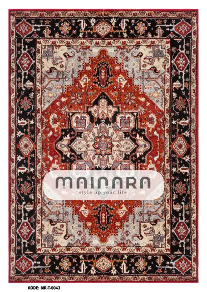 Karpet Tradisional (MR-T-0043) - Red,Black