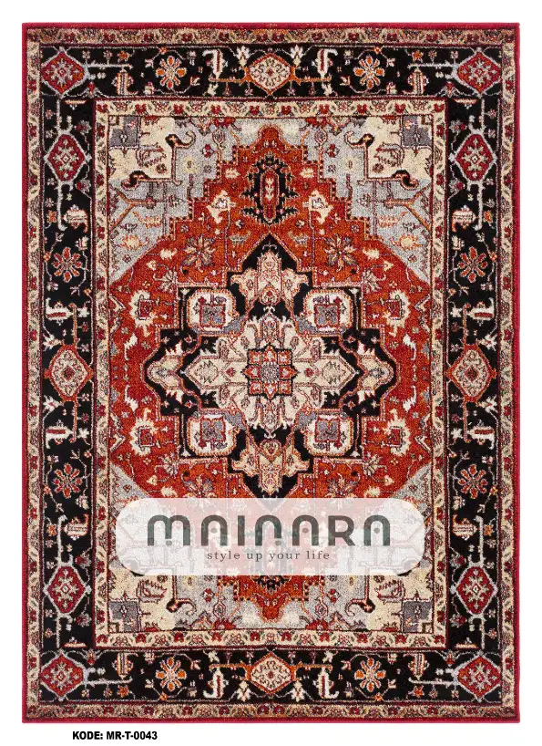 Karpet Tradisional (MR-T-0043) - Red,Black