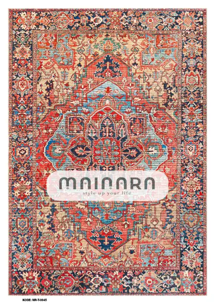 Karpet Tradisional (MR-T-0045) - Red, Blue