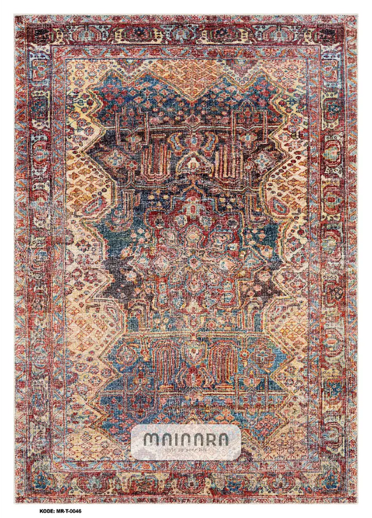 Karpet Tradisional (MR-T-0046) - Red, Purple