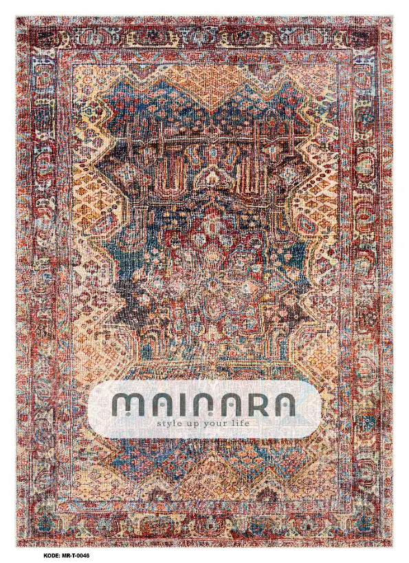 Karpet Tradisional (MR-T-0046) - Red, Purple