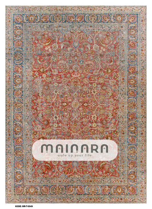 Karpet Tradisional (MR-T-0049) - Red, Blue