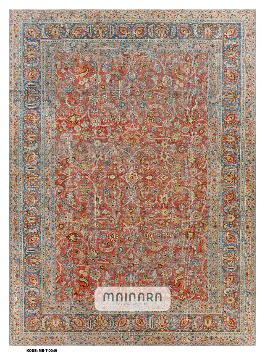 Karpet Tradisional (MR-T-0049) - Red, Blue