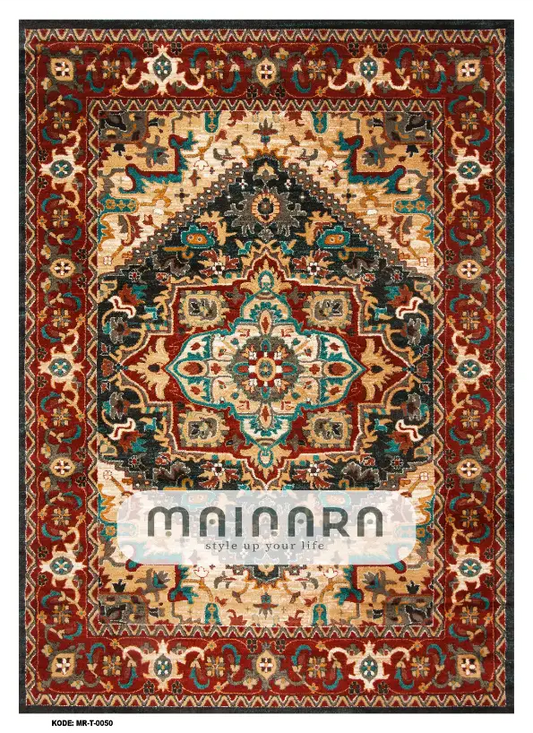Karpet Tradisional (MR-T-0050) - Red, Green, Blue