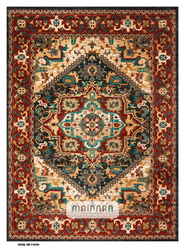 Karpet Tradisional (MR-T-0050) - Red, Green, Blue