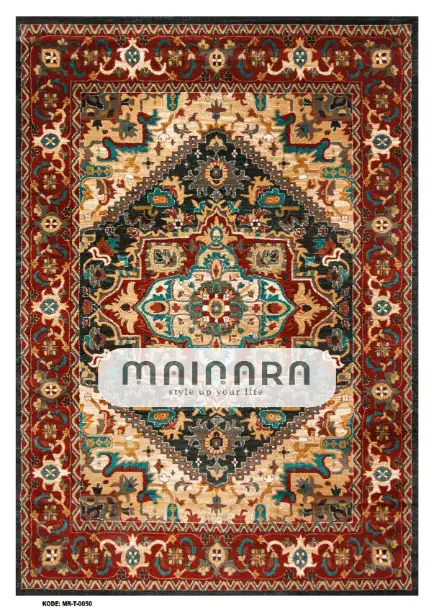 Karpet Tradisional (MR-T-0050) - Red, Green, Blue