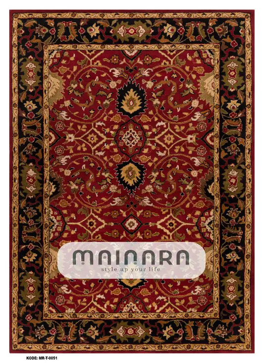 Karpet Tradisional (MR-T-0051) - Red, Black