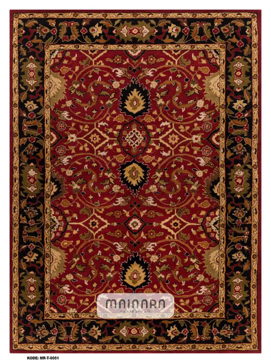 Karpet Tradisional (MR-T-0051) - Red, Black
