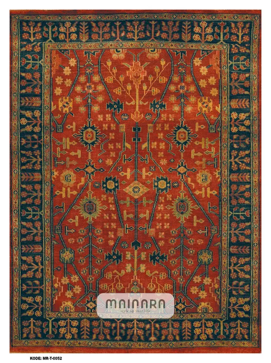 Karpet Tradisional (MR-T-0052) - Red, Green