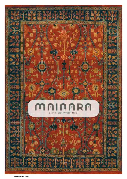 Karpet Tradisional (MR-T-0052) - Red, Green