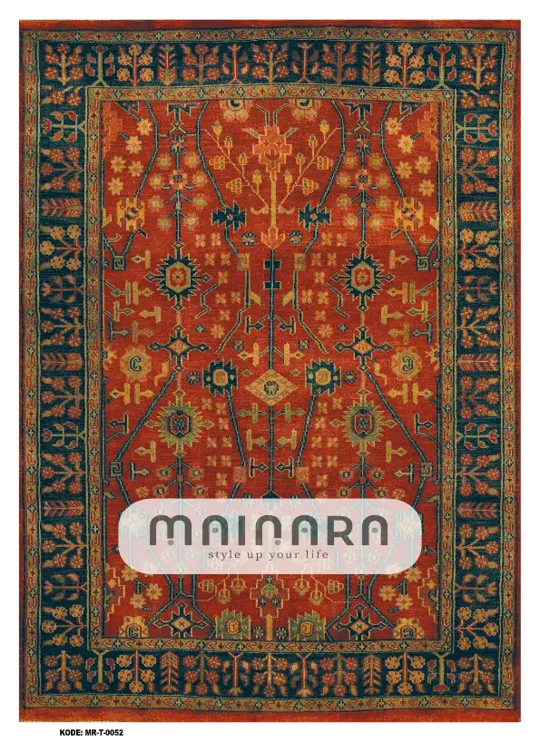 Karpet Tradisional (MR-T-0052) - Red, Green
