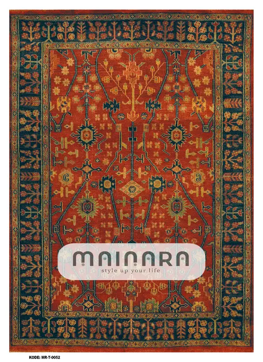 Karpet Tradisional (MR-T-0052) - Red, Green
