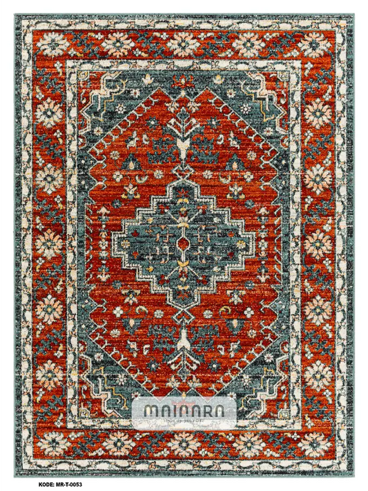 Karpet Tradisional (MR-T-0053) - Red, Green