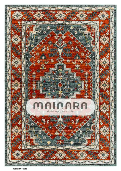 Karpet Tradisional (MR-T-0053) - Red, Green