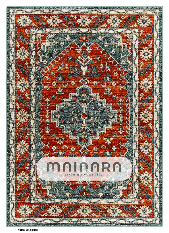 Karpet Tradisional (MR-T-0053) - Red, Green