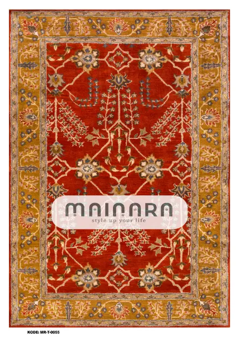 Karpet Tradisional (MR-T-0055) - Red,Brown