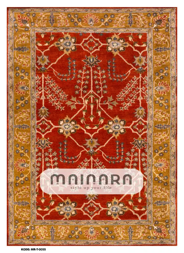 Karpet Tradisional (MR-T-0055) - Red,Brown