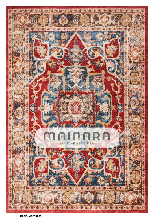 Karpet Tradisional (MR-T-0059) - Red, Brown