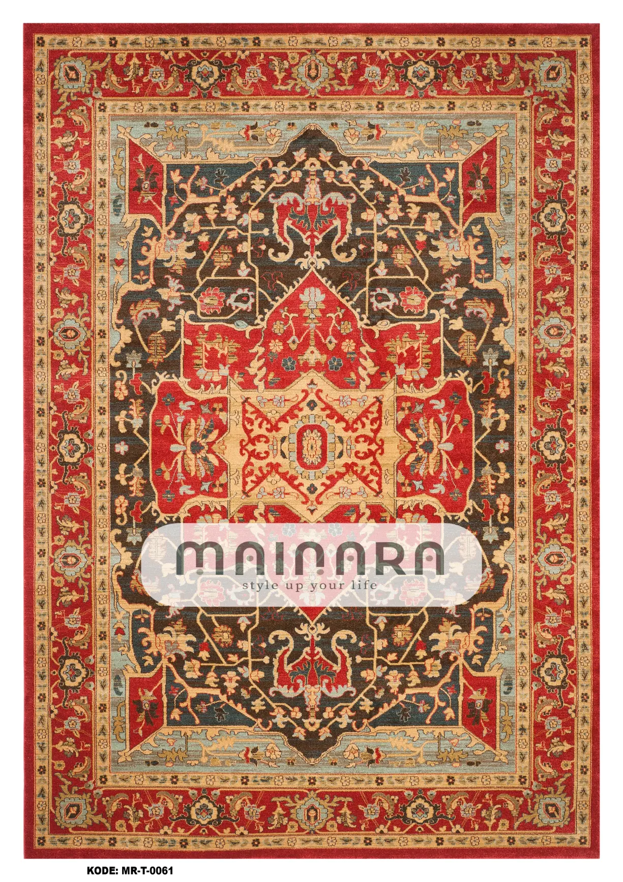 Karpet Tradisional (MR-T-0060) - Red, Brown