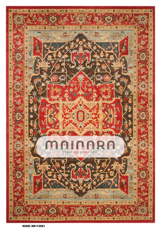 Karpet Tradisional (MR-T-0060) - Red, Brown