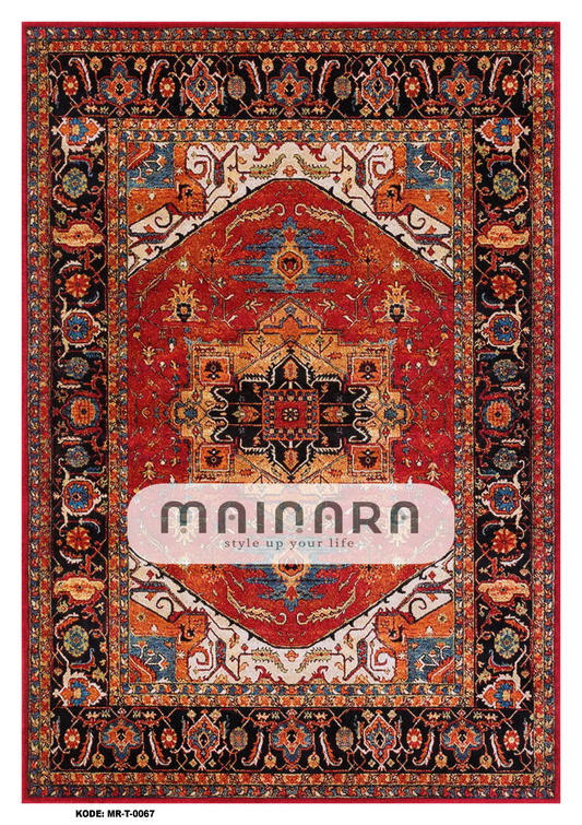 Karpet Tradisional (MR-T-00676) - Red,Black