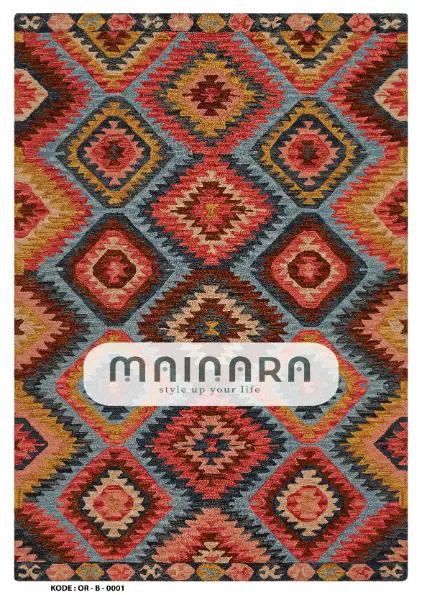 Karpet Bohemian (OR-B-0001) - Orange,Red