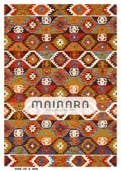 Karpet Bohemian (OR-B-0009) - Orange,Red