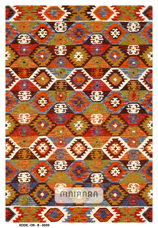 Karpet Bohemian (OR-B-0009) - Orange,Red