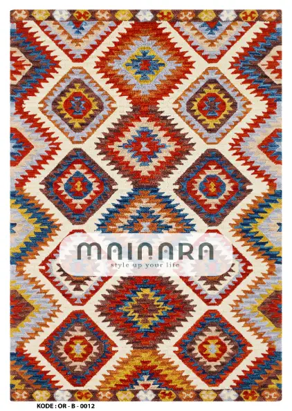 Karpet Bohemian (OR-B-0012) - Orange,Red