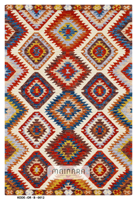 Karpet Bohemian (OR-B-0012) - Orange,Red