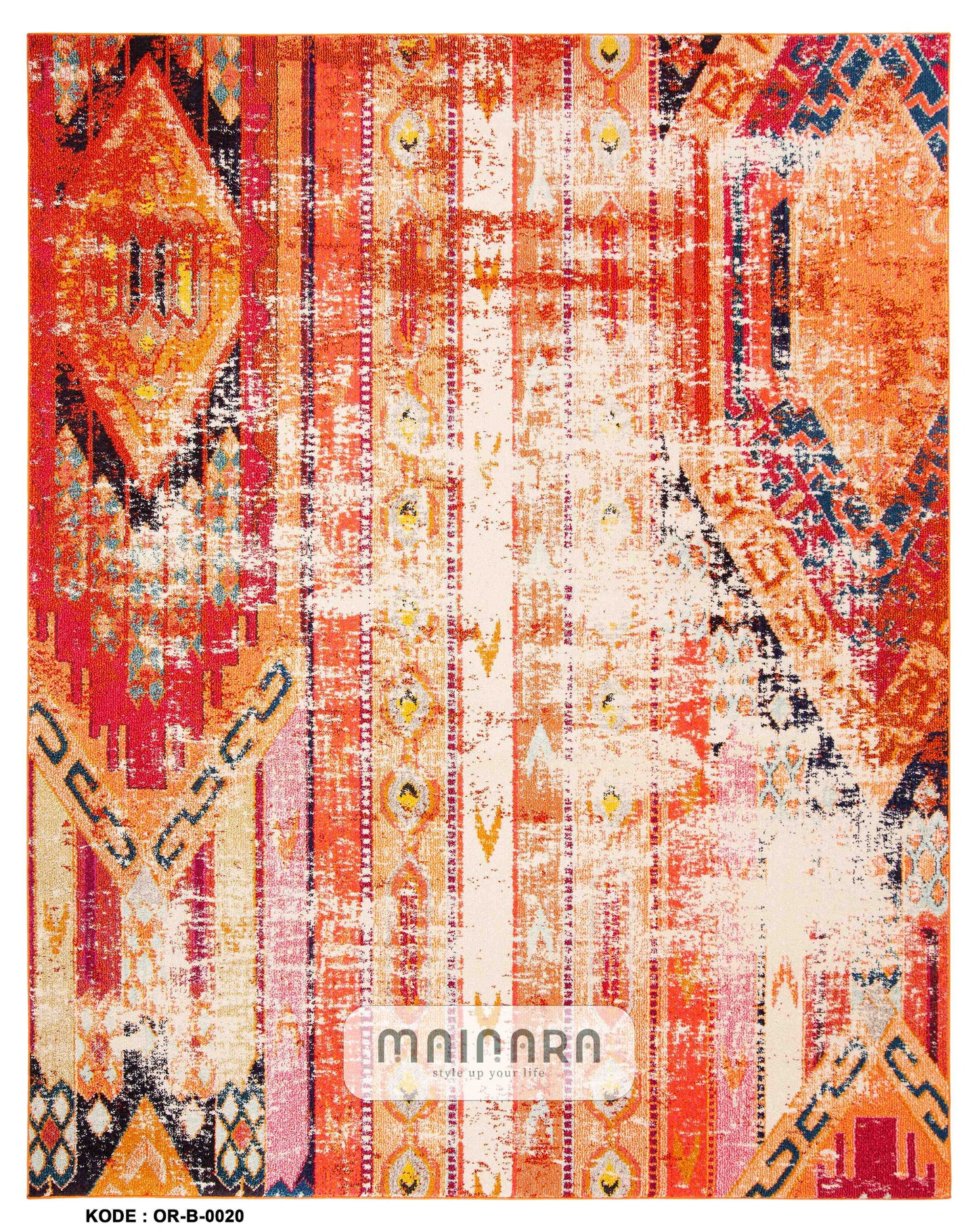 Karpet Bohemian (OR-B-0020) - Orange,Red