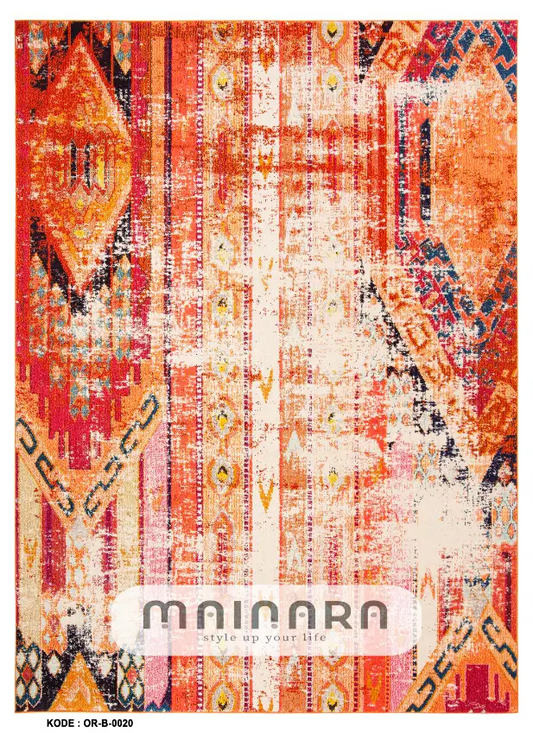 Karpet Bohemian (OR-B-0020) - Orange,Red