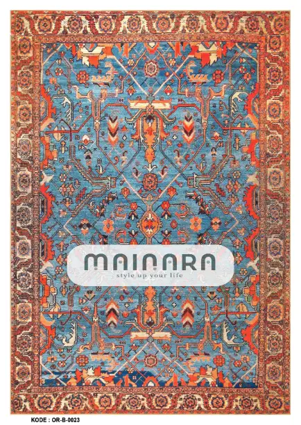 Karpet Bohemian (OR-B-0023) - Orange.Blue