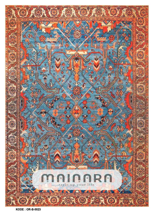 Karpet Bohemian (OR-B-0023) - Orange.Blue