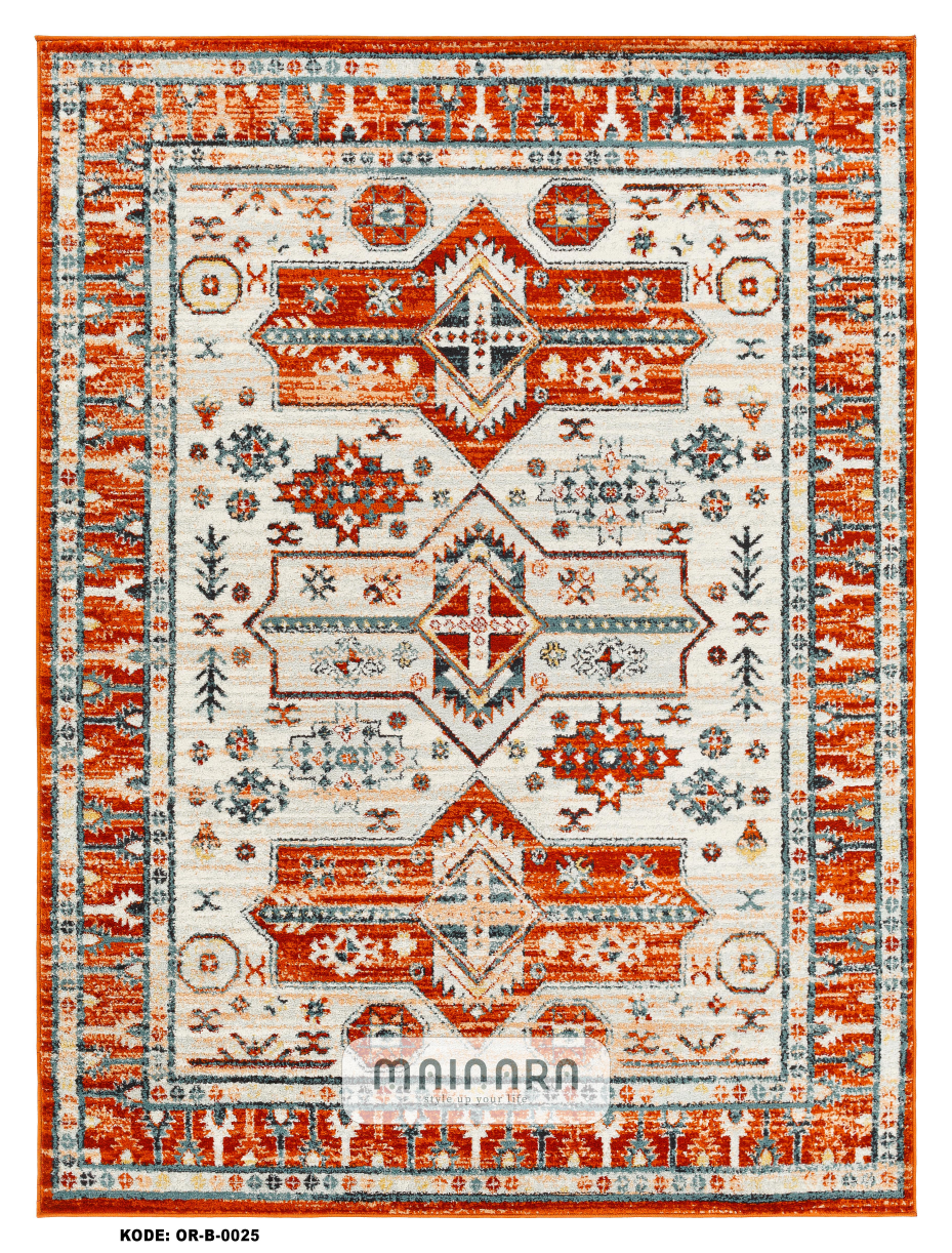 karpet Bohemian (OR-B-0025) - Orange