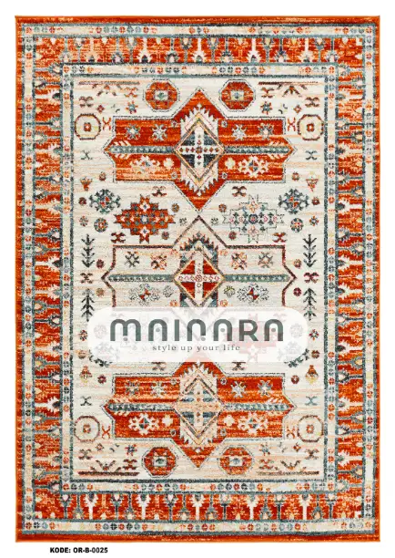 karpet Bohemian (OR-B-0025) - Orange