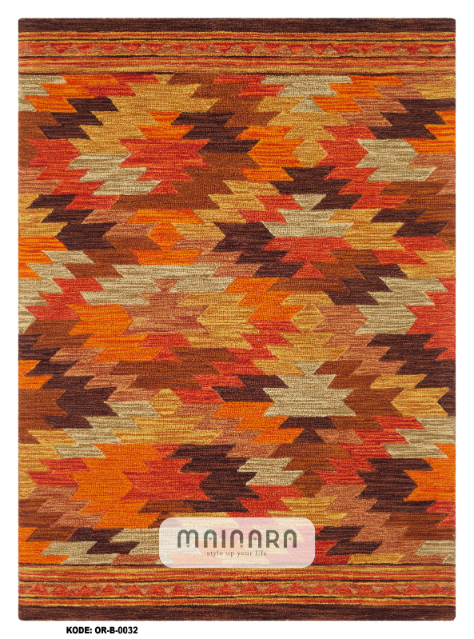 Karpet Bohemian (OR-B-0032) - Orange,Yellow,Brown