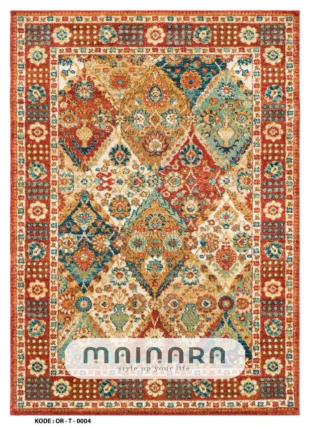 Karpet Tradisional (OR-T-0004) - Orange,Red